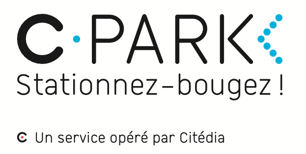 Logo du service C•Park, géré par la société Citédia