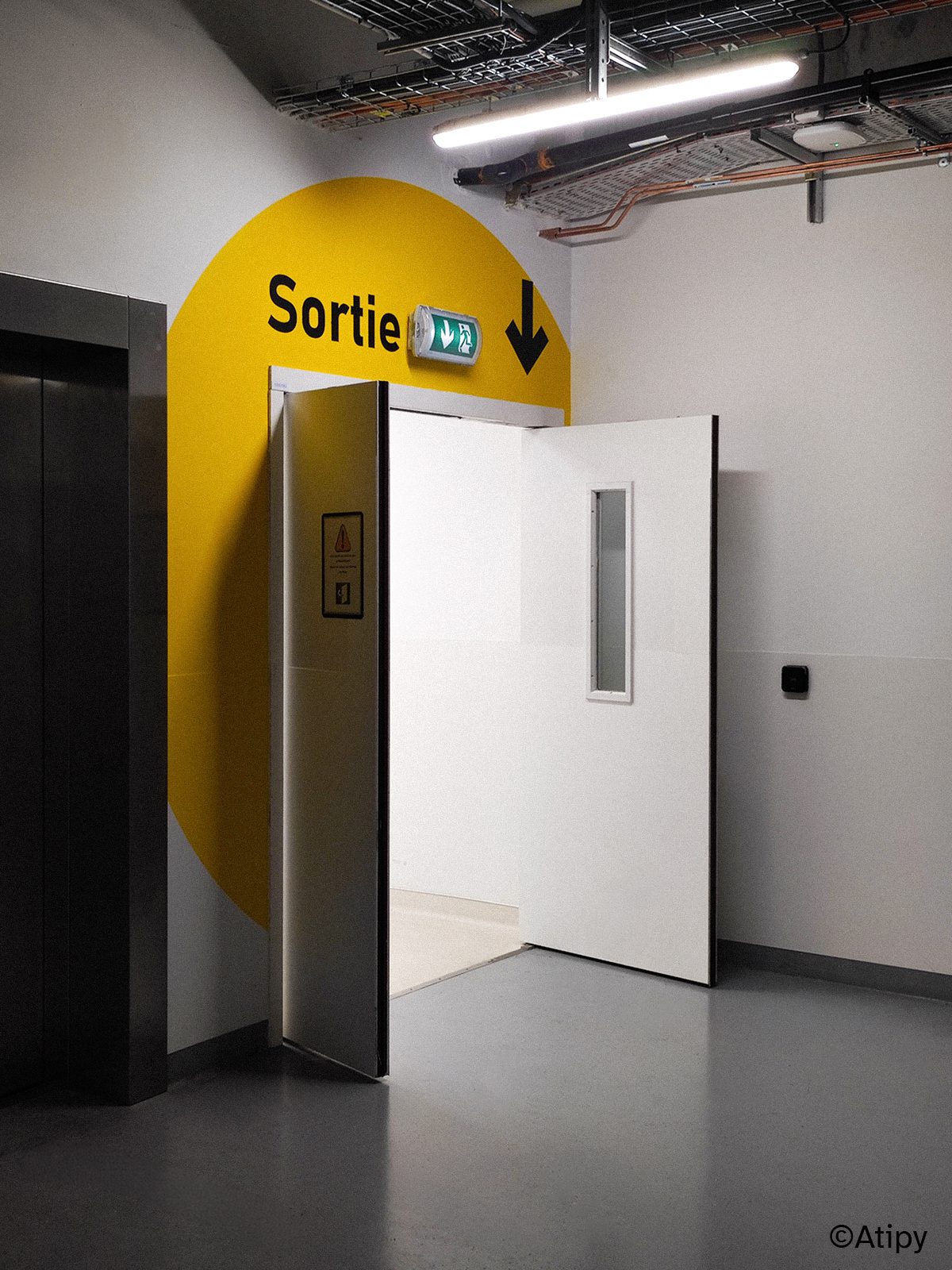 Identification de la sortie du parcours patient vers le parking